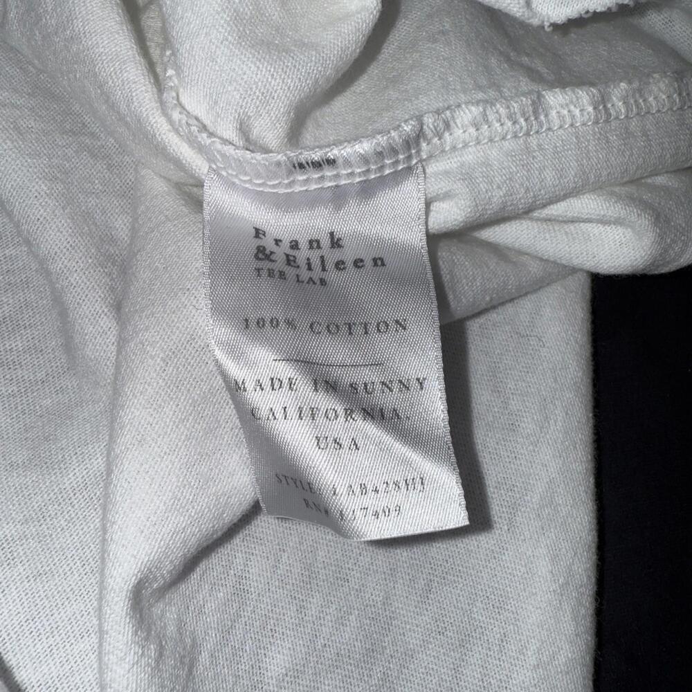 FRANK & EILEEN Lauren Polo Dress Heritage White Minimalist Short Sleeve - Picture 8 of 9